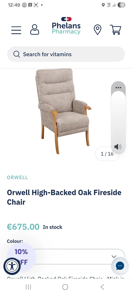 High backed chair - Image 4