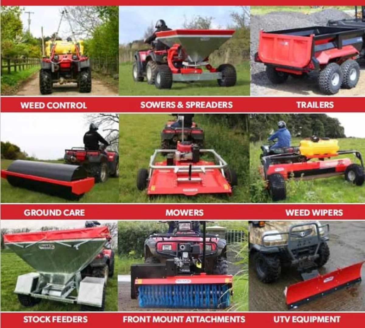 ATV machinery Quad wiper-mower-sprayer-trailer - Image 1