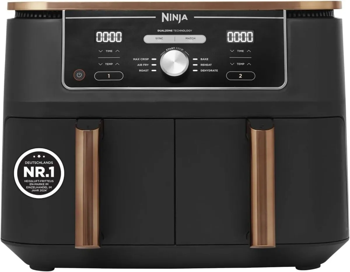 9.5L Dual Zone Air Fryer with Smart Cooking Probe - Image 1