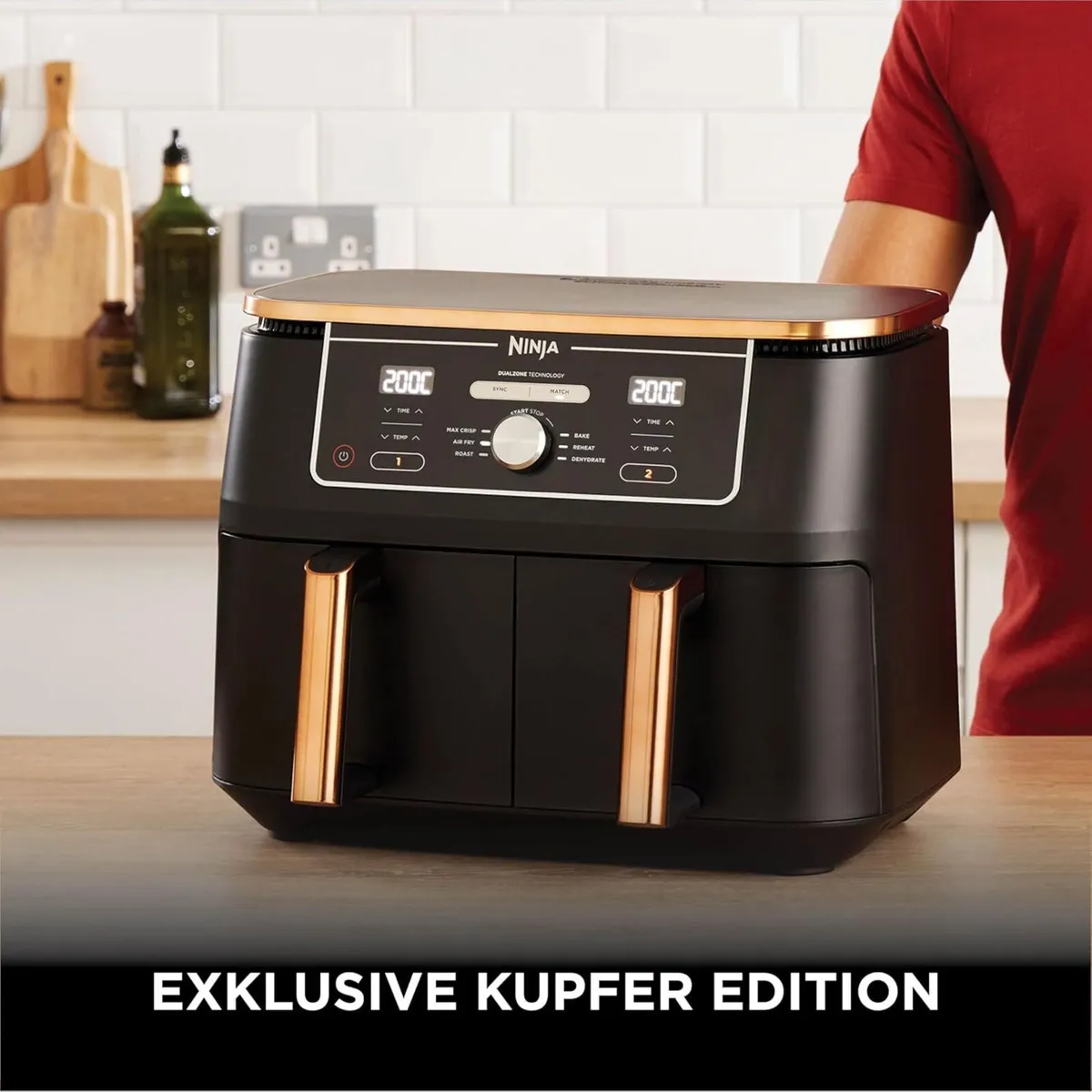 9.5L Dual Zone Air Fryer with Smart Cooking Probe - Image 2