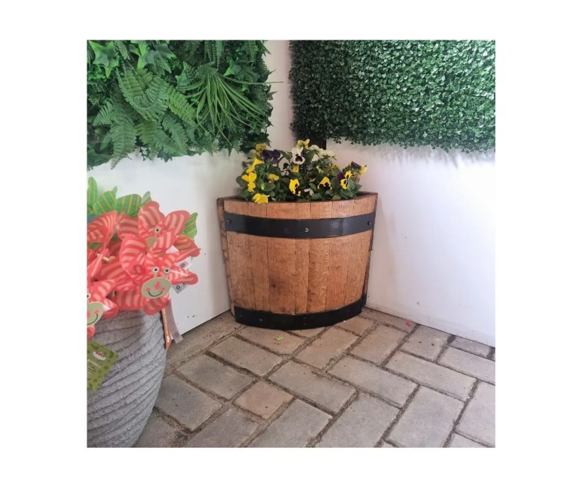 Corner Barrel Planters – Perfect for Every Space