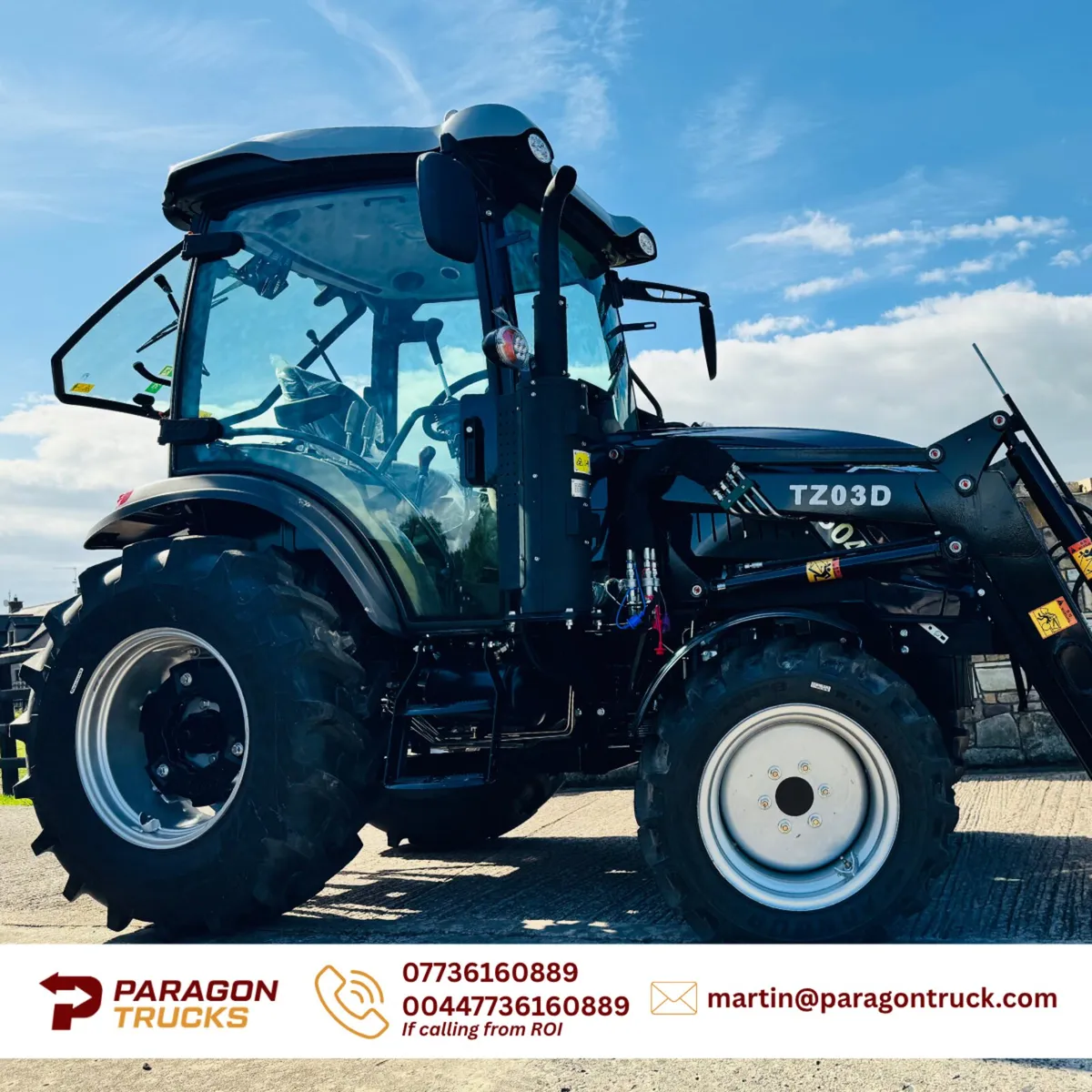 TE504c 4WD Compact Cab Tractor with Front Loader - Image 4