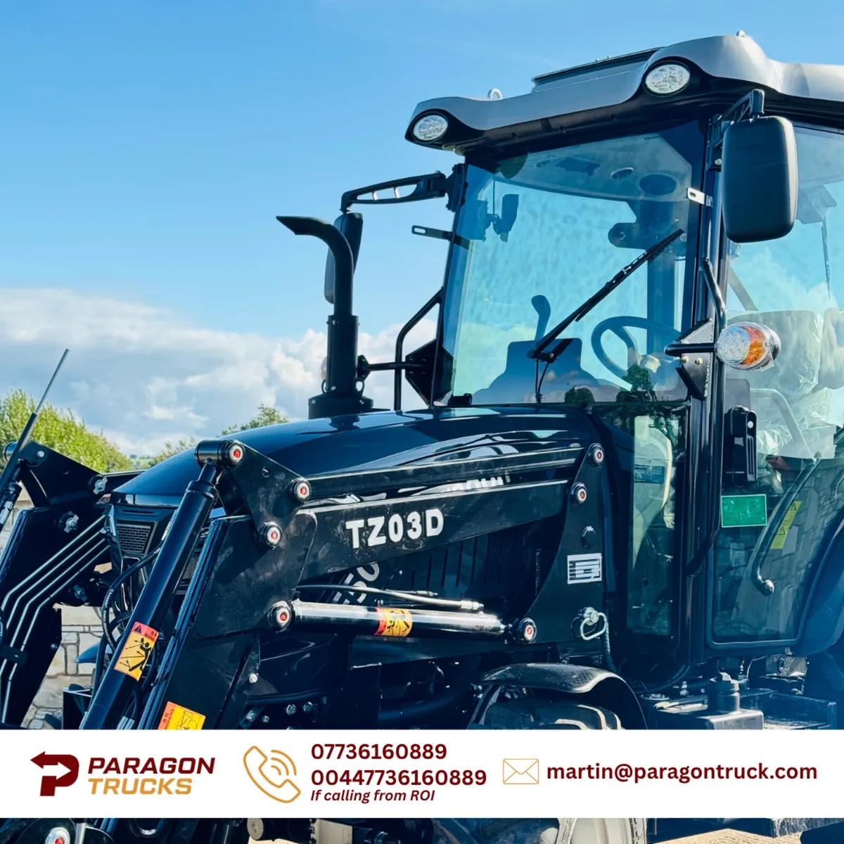 TE504c 4WD Compact Cab Tractor with Front Loader - Image 2