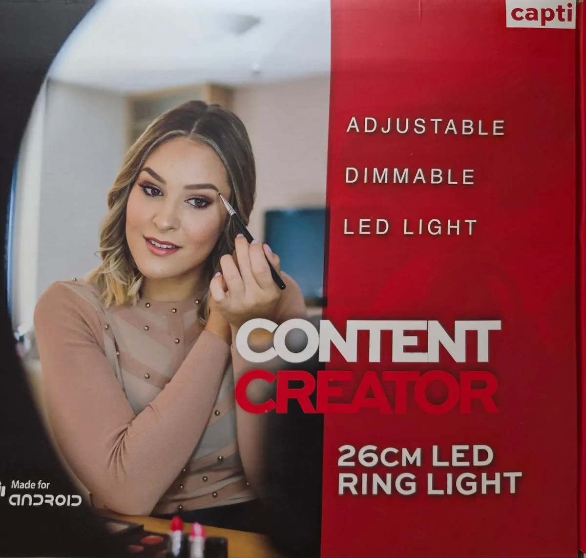 26cm LED Content Creator Ring Light - Image 1