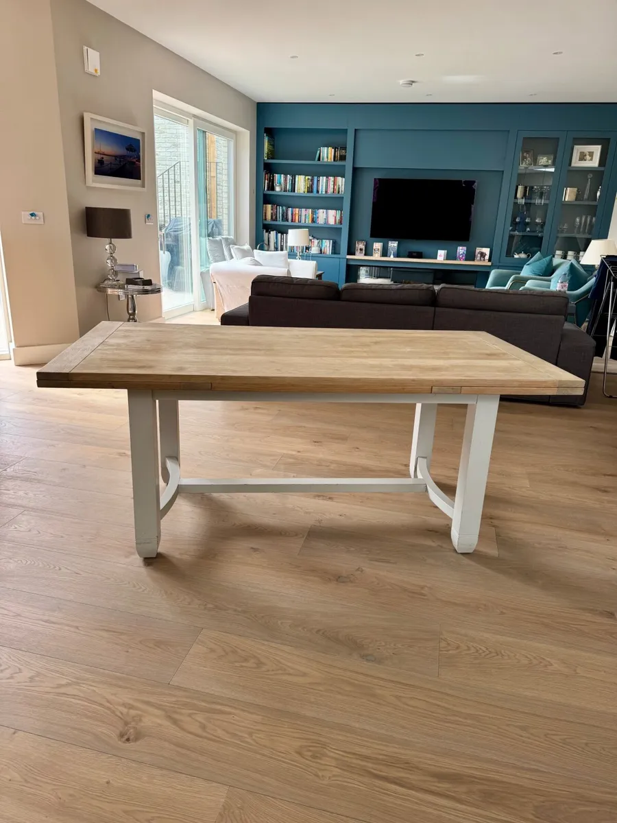 Solid Oak Dining Table (Extendable) - Image 1