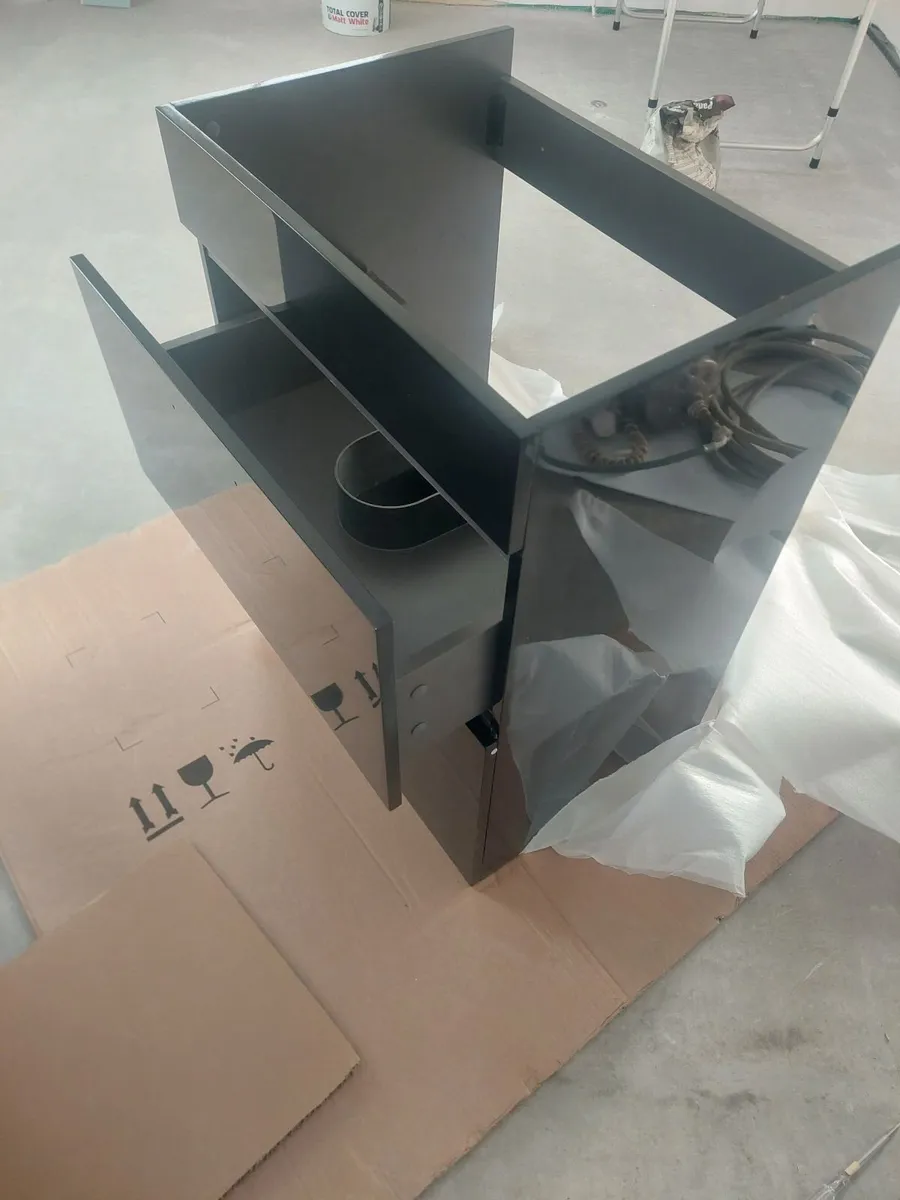 Black Sonas Bathroom unit 2 drawers New - Image 2