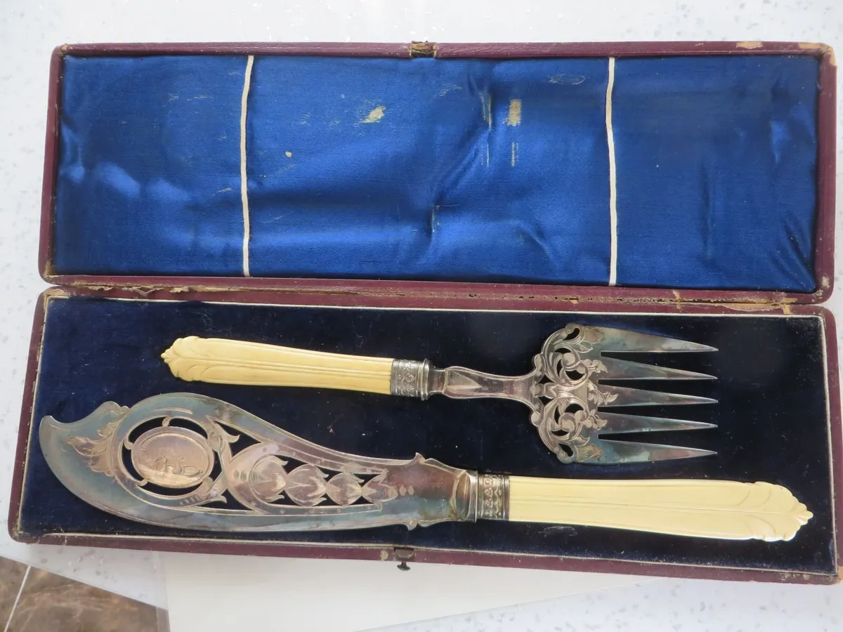Antique Fish Servers
