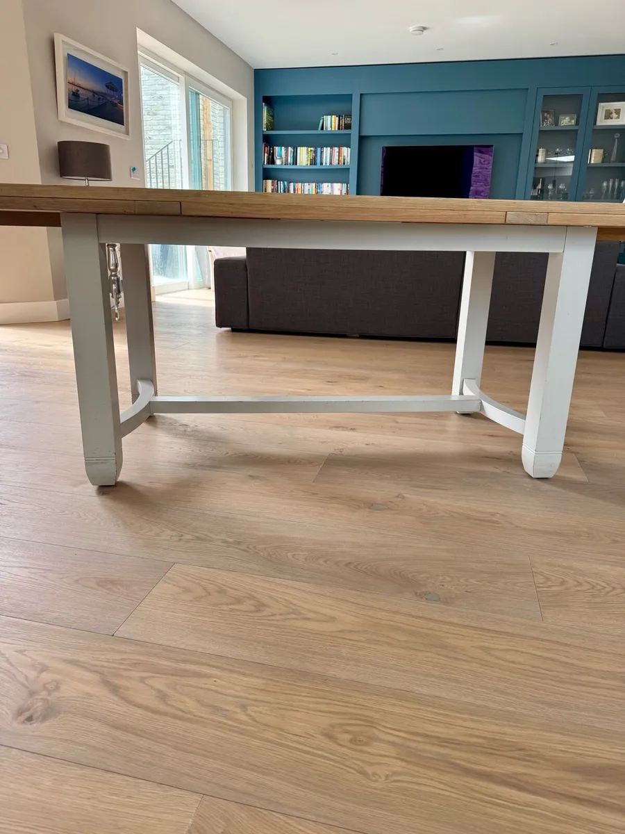 Solid Oak Dining Table (Extendable) - Image 3