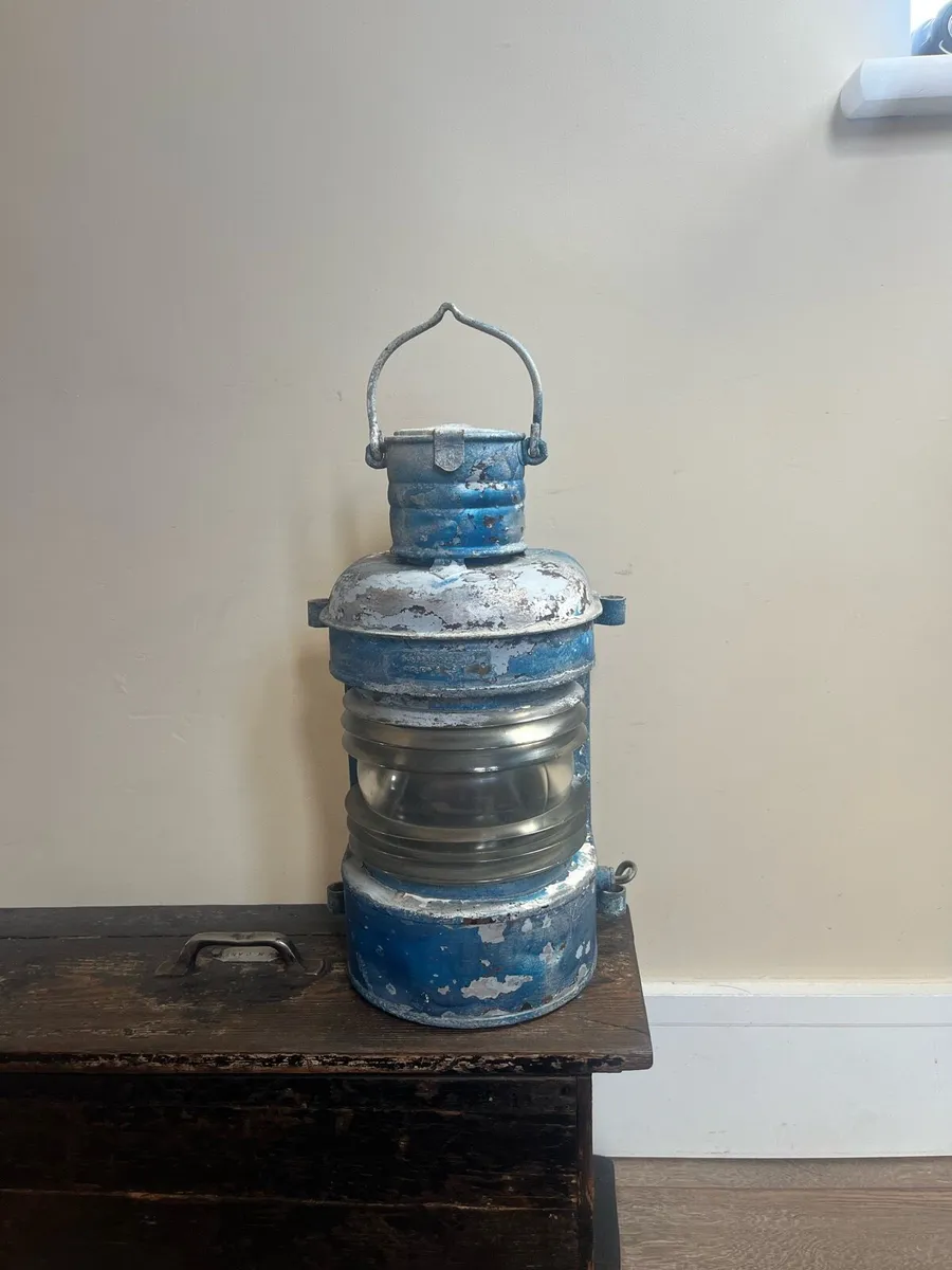 Antique Ouvard & Villars Ships Lamp - Image 1