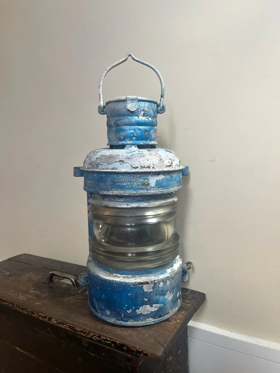 Antique Ouvard & Villars Ships Lamp - Image 2