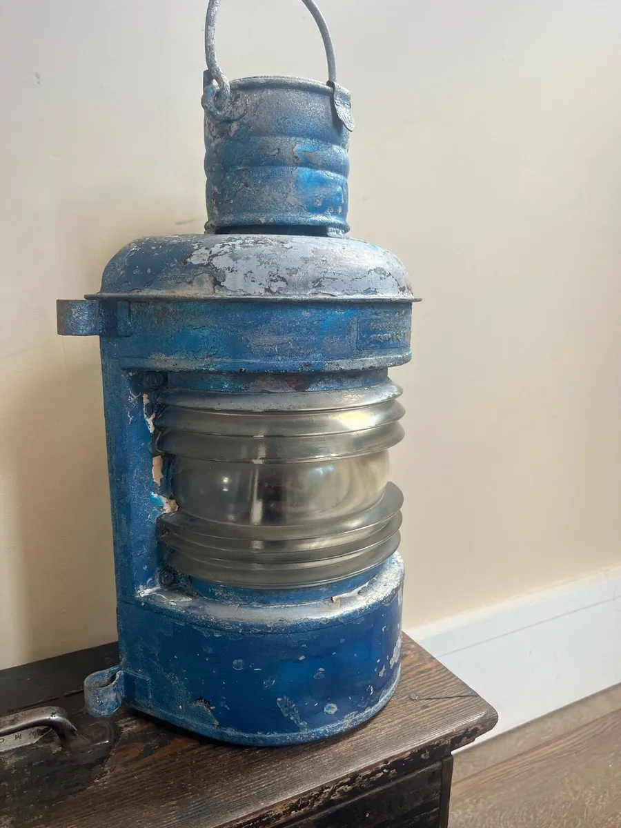Antique Ouvard & Villars Ships Lamp - Image 3