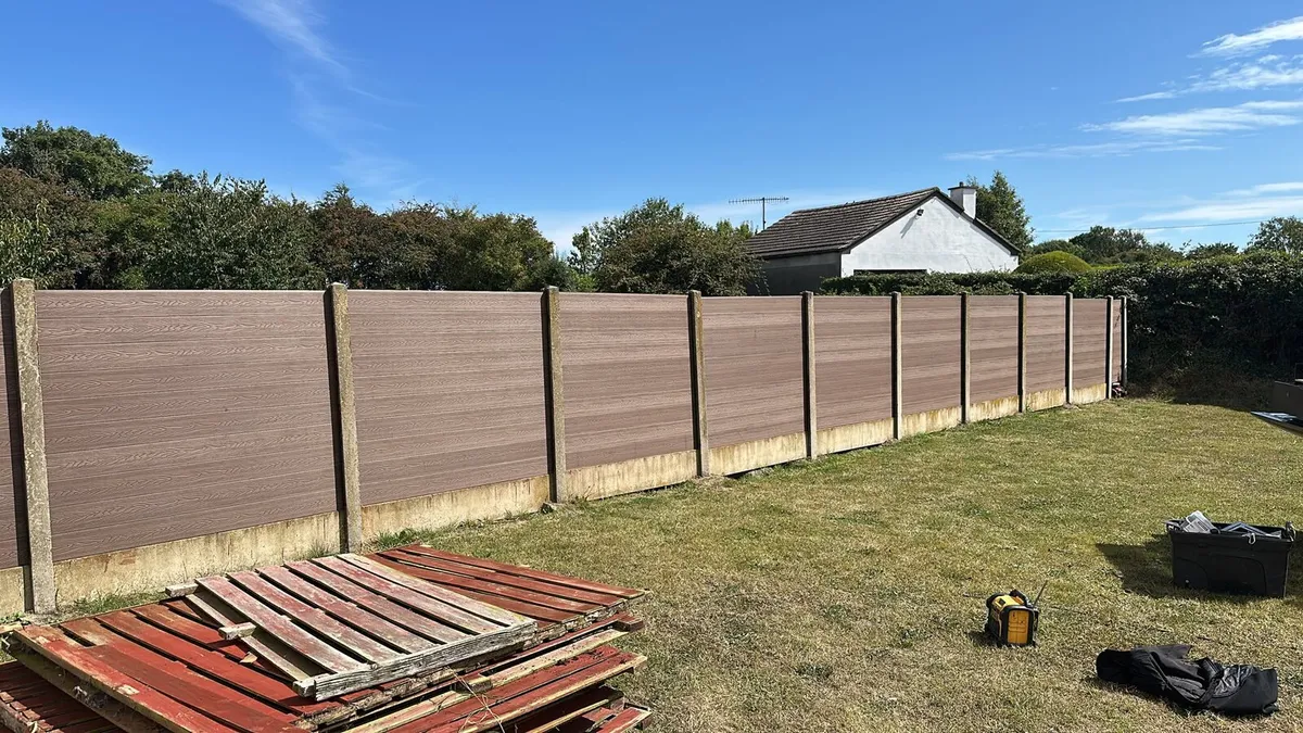 Composite PVC fence - Image 1