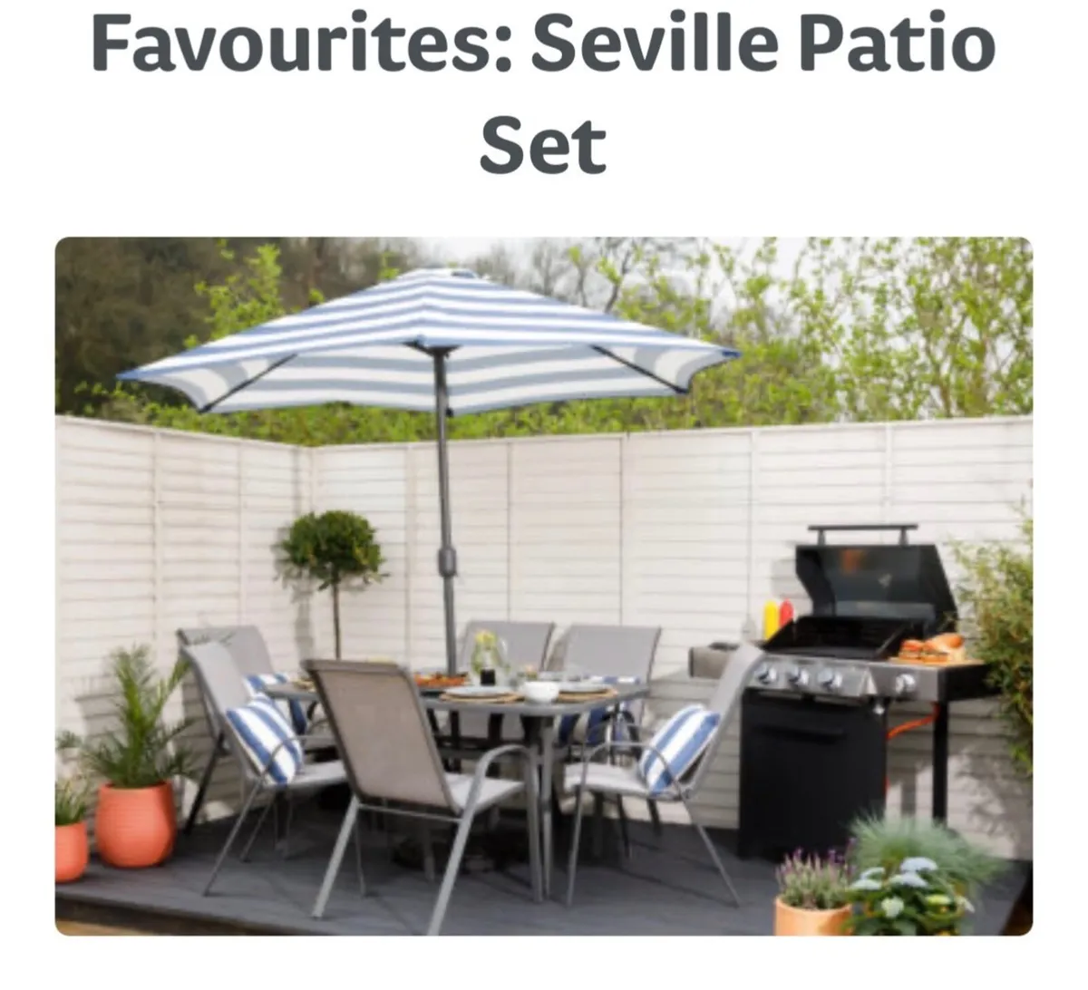 Patio furniture - unused/unopened - Image 1