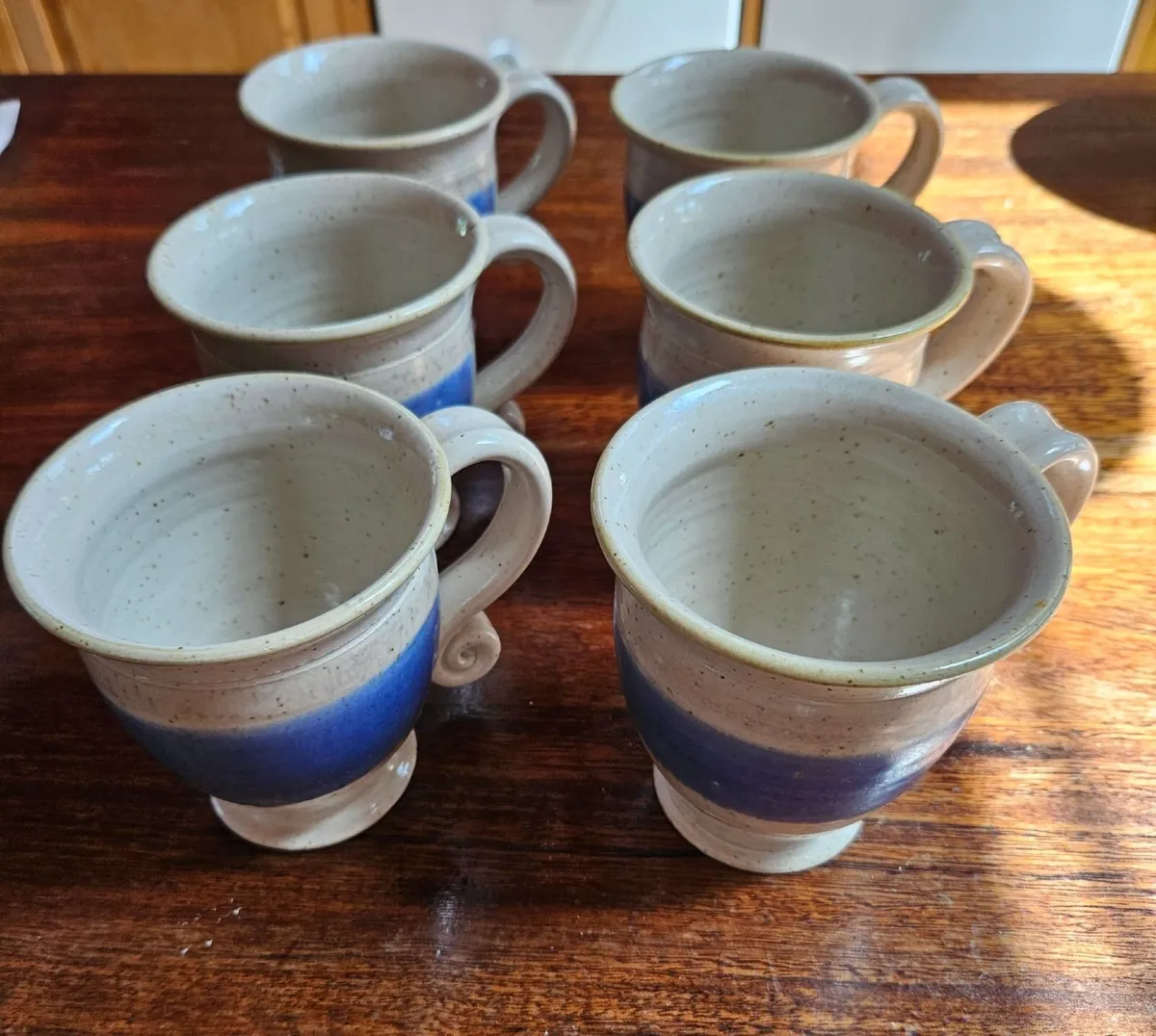 6 lovely pottery mugs - Image 2