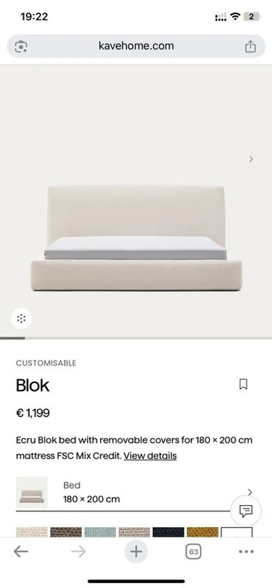 Kave Bed, Mattress & Base - Image 4