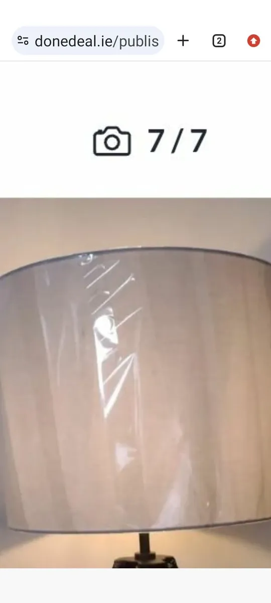 New large white lamp/ ceiling shade - Image 1
