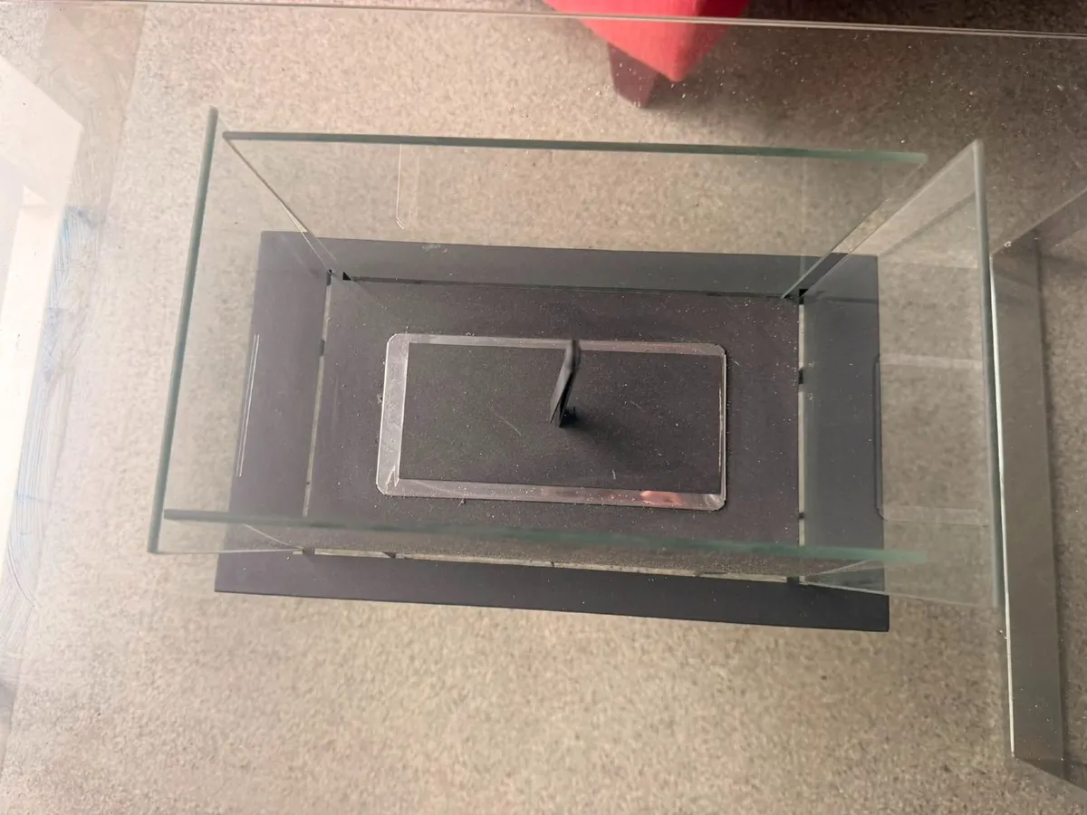 Tabletop Bioethanol Fireplace with Glass Panels - Image 2