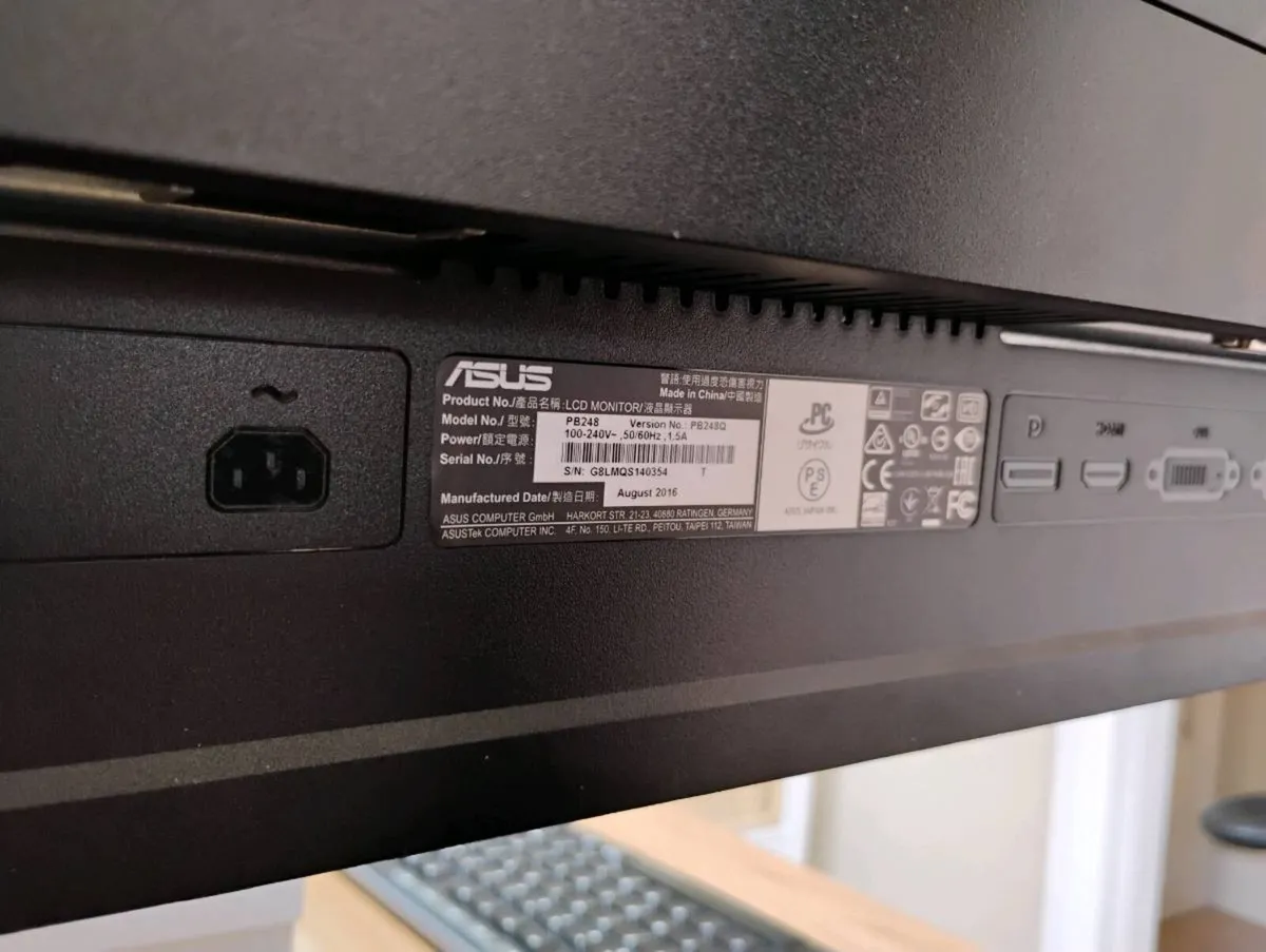 24 inch Asus monitor - Image 2