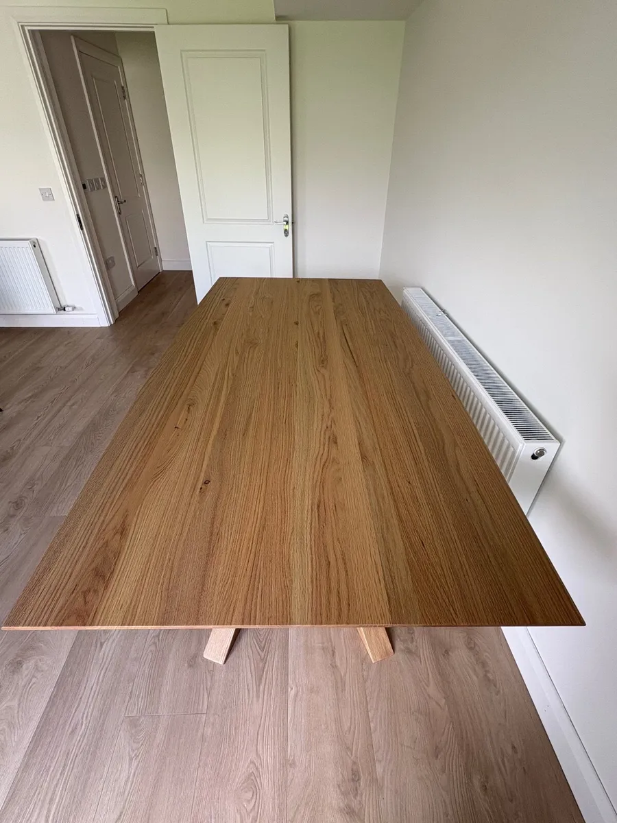 Solid Oak Dining Room Table - Image 2