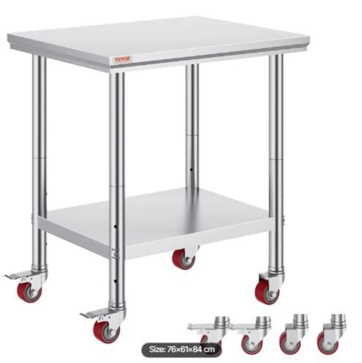 Stainless Steel Work Table 30 x 24 x 33 Inch - Image 1