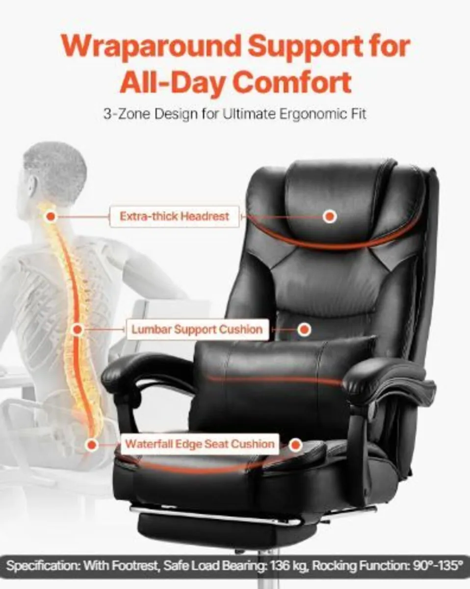 Executive Chair, High Back Office Chair - Image 2