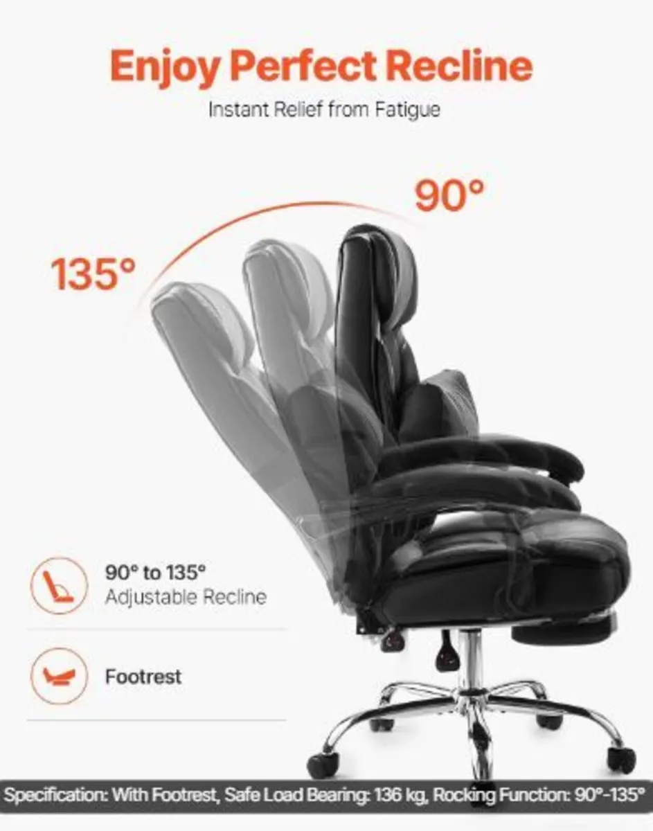Executive Chair, High Back Office Chair - Image 3