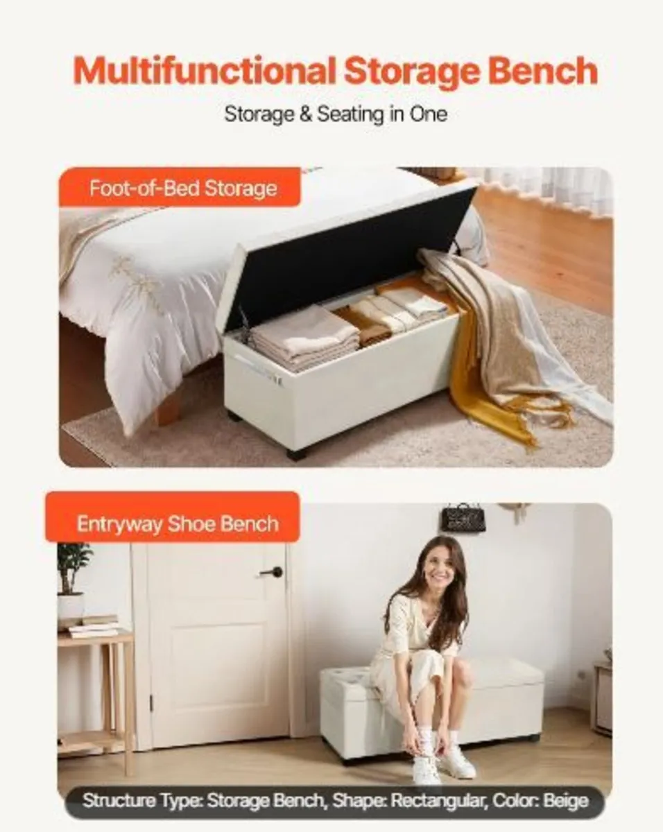 Storage Ottoman Bench - Image 4