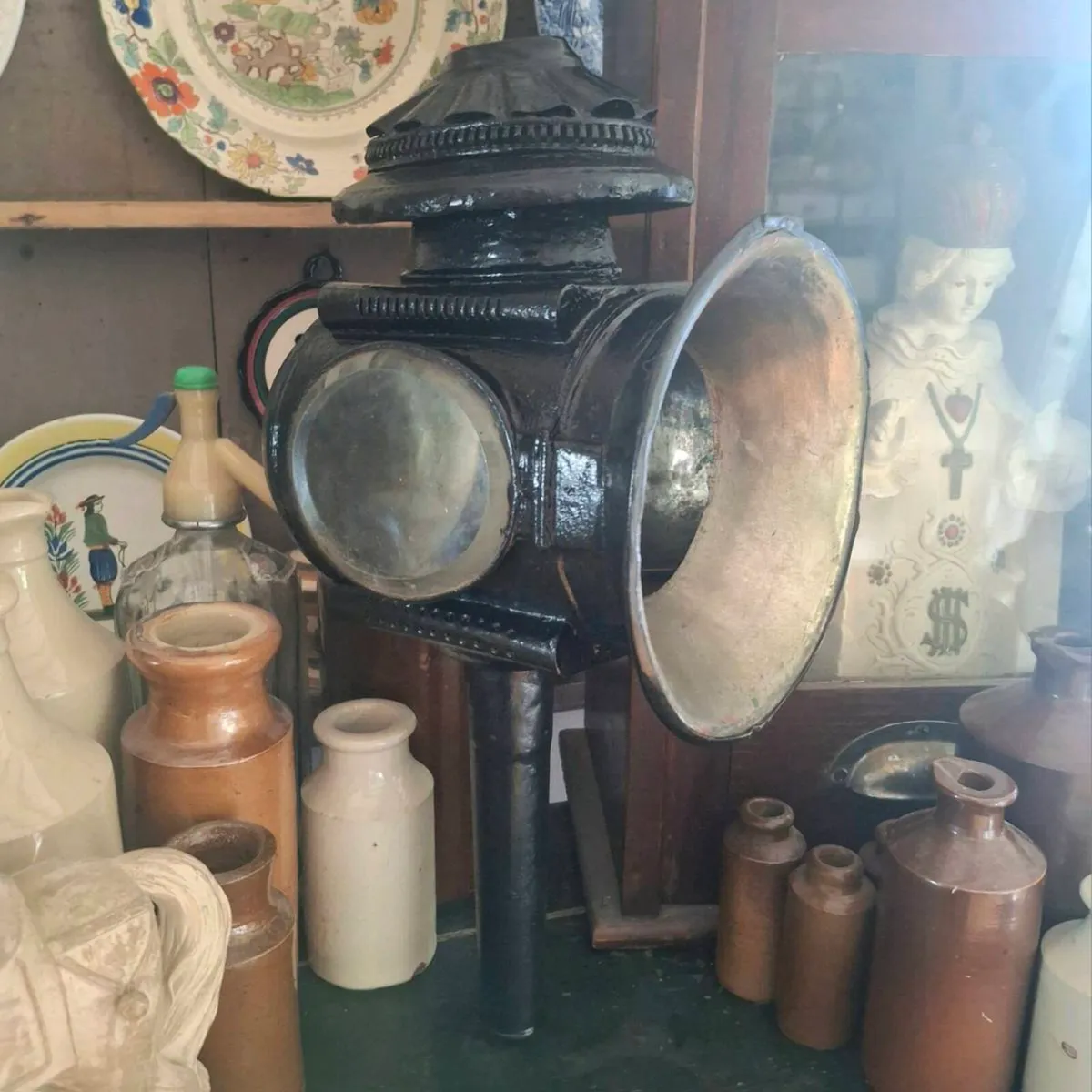 Antique French Carraige Lantern - Image 1