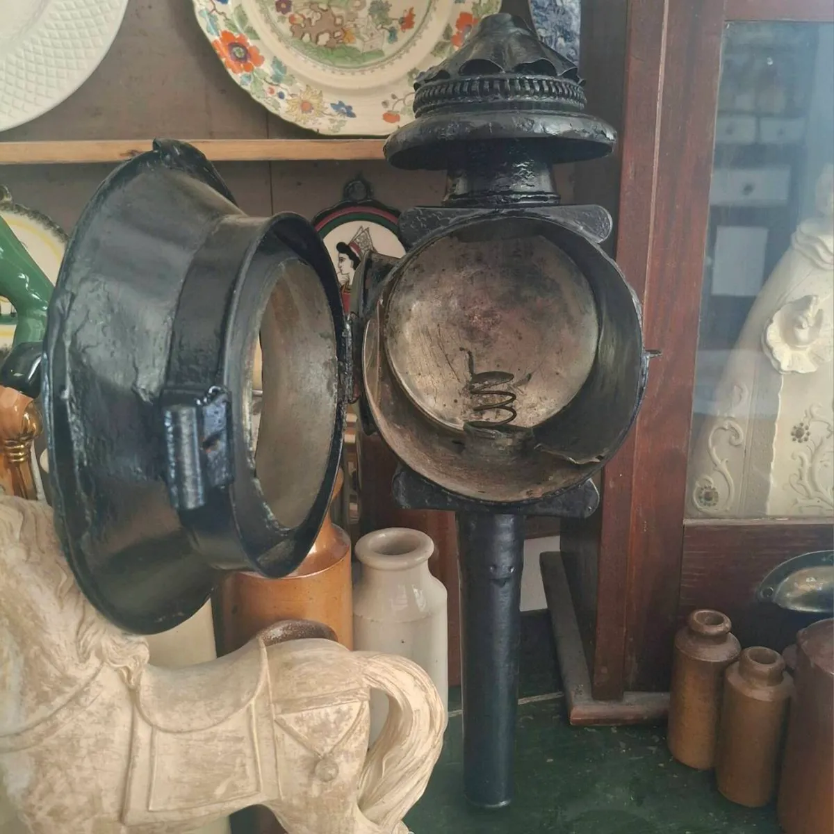 Antique French Carraige Lantern - Image 2