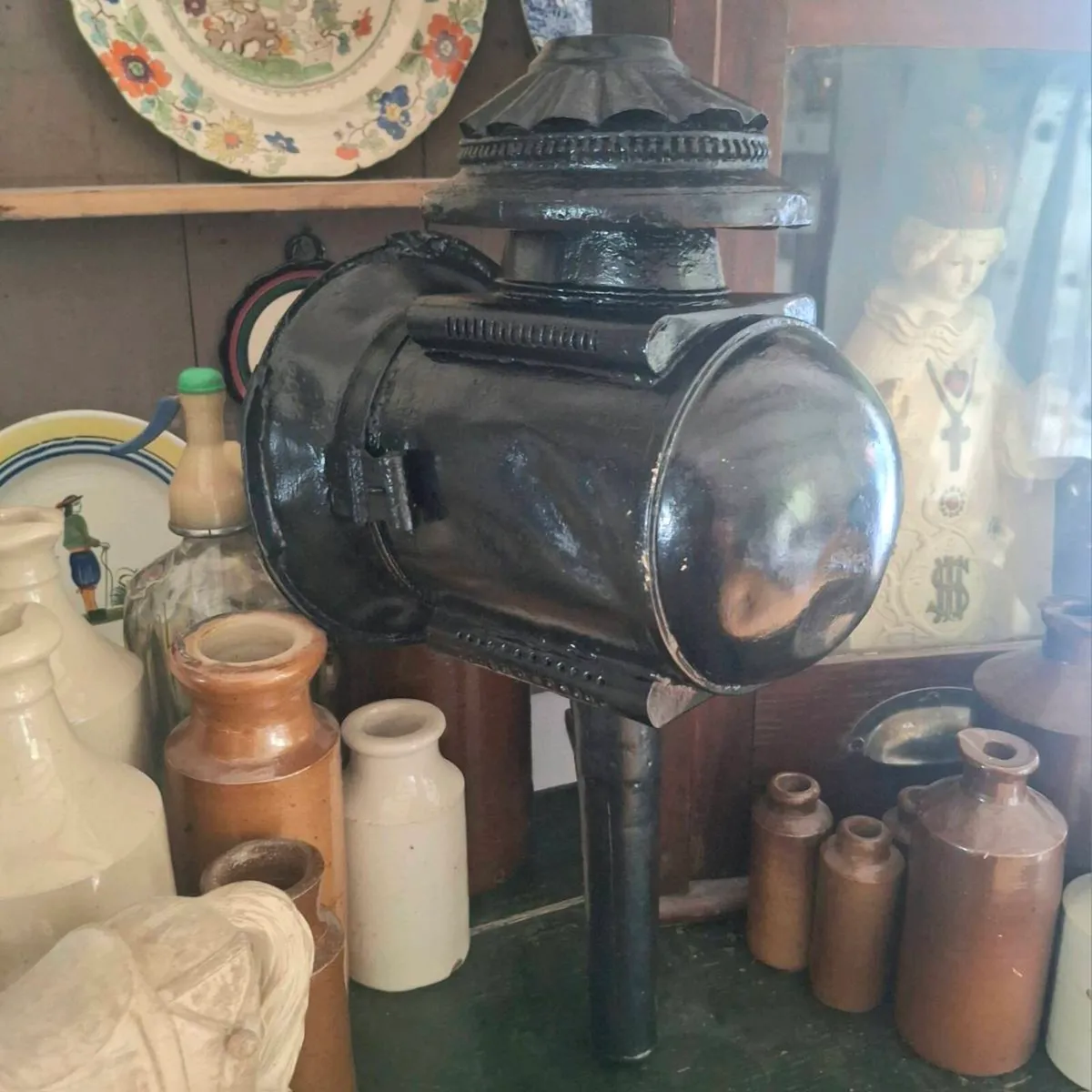 Antique French Carraige Lantern - Image 4