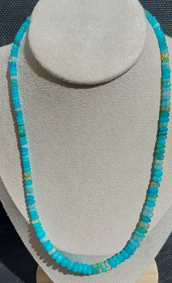 Opal Necklace 11.6 gr 48cm - Image 1