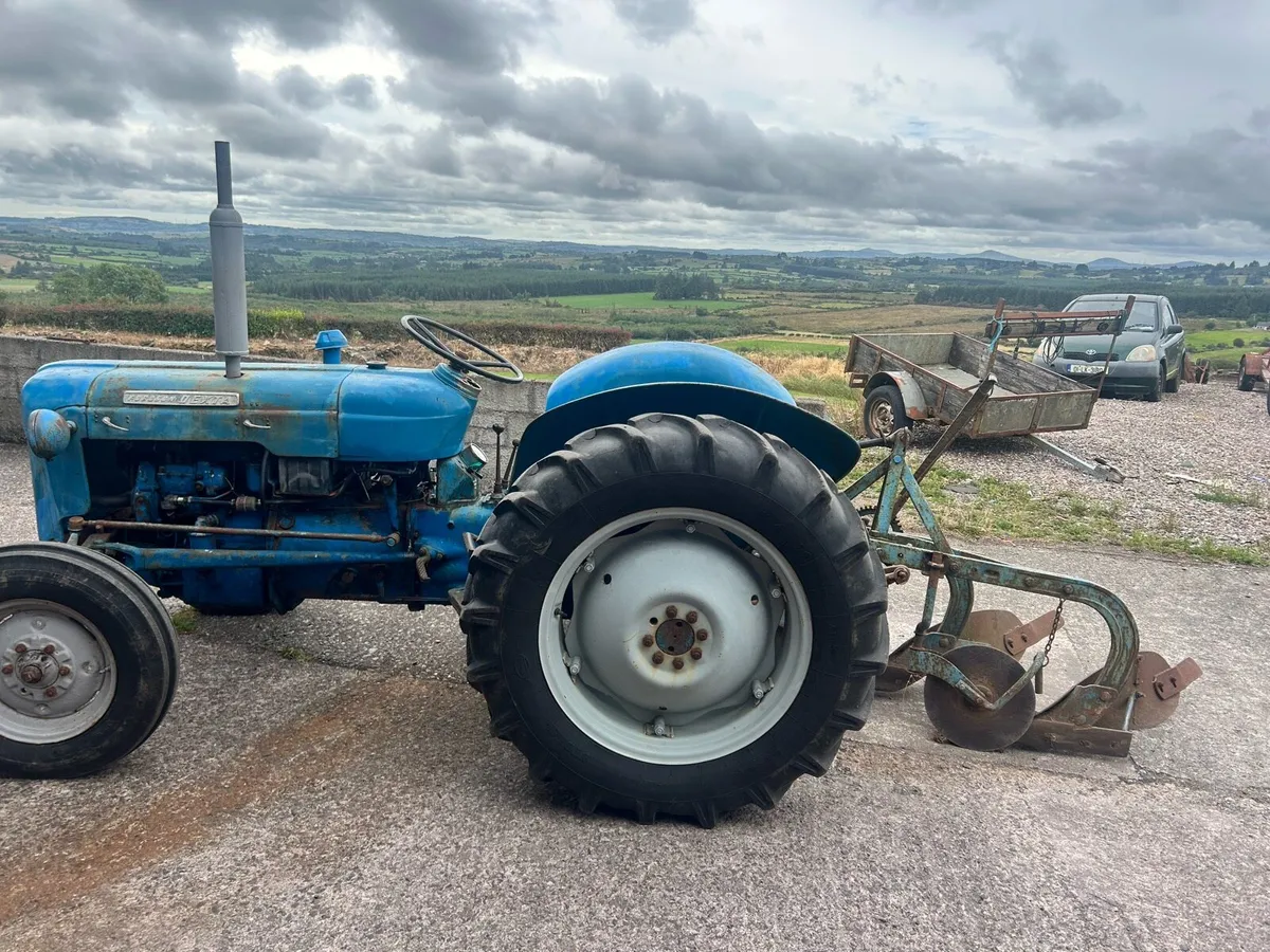 Fordson Dexta and plough for sale - Image 1