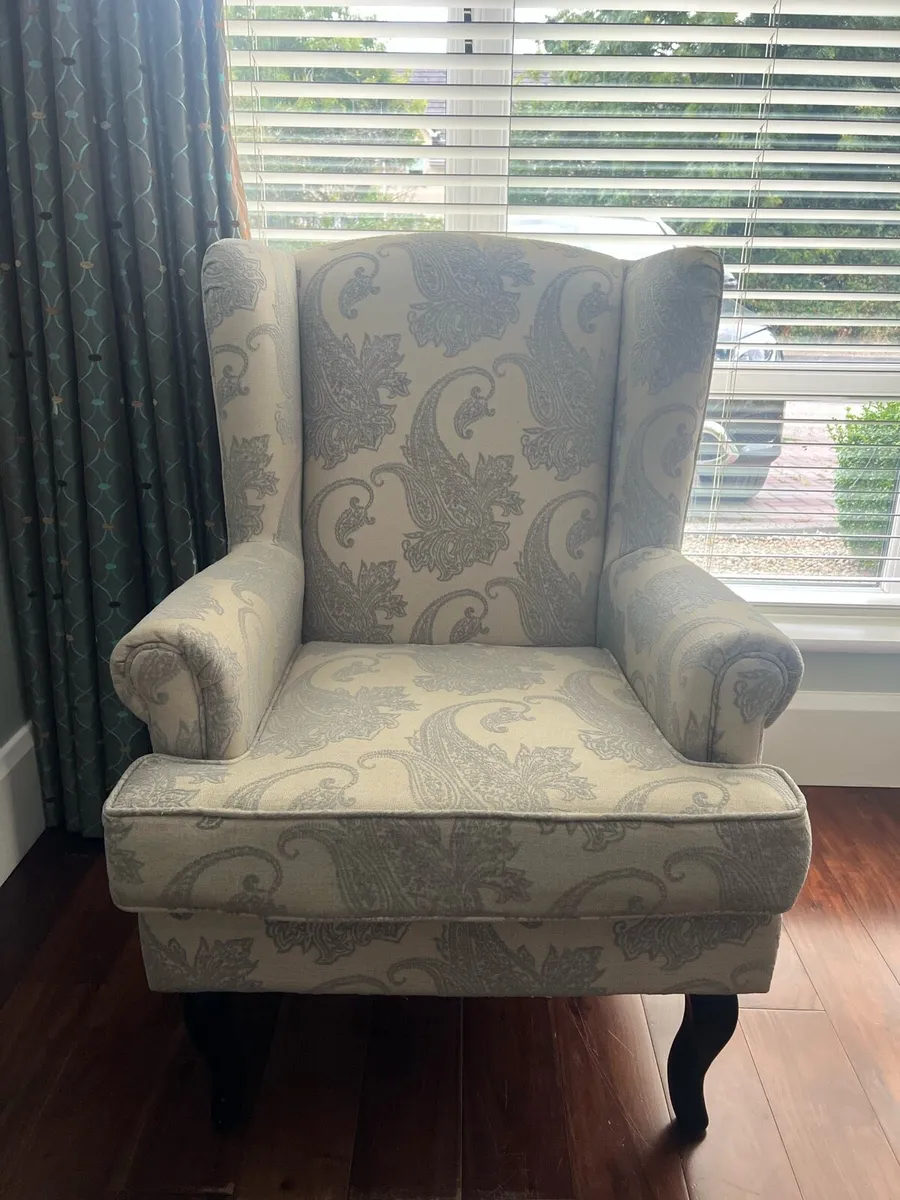 Pair Of Wing Back Chairs - Image 1
