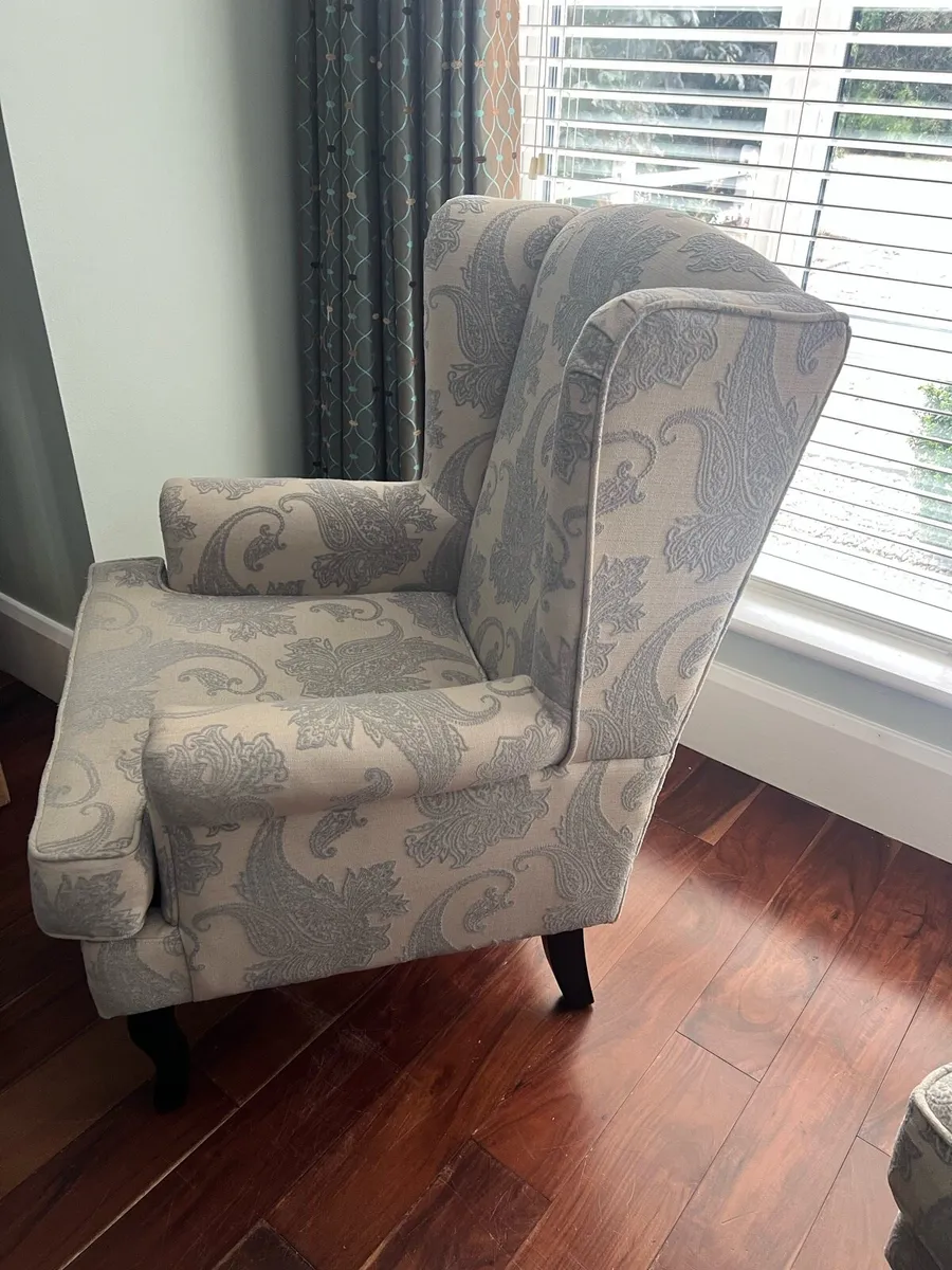 Pair Of Wing Back Chairs - Image 2