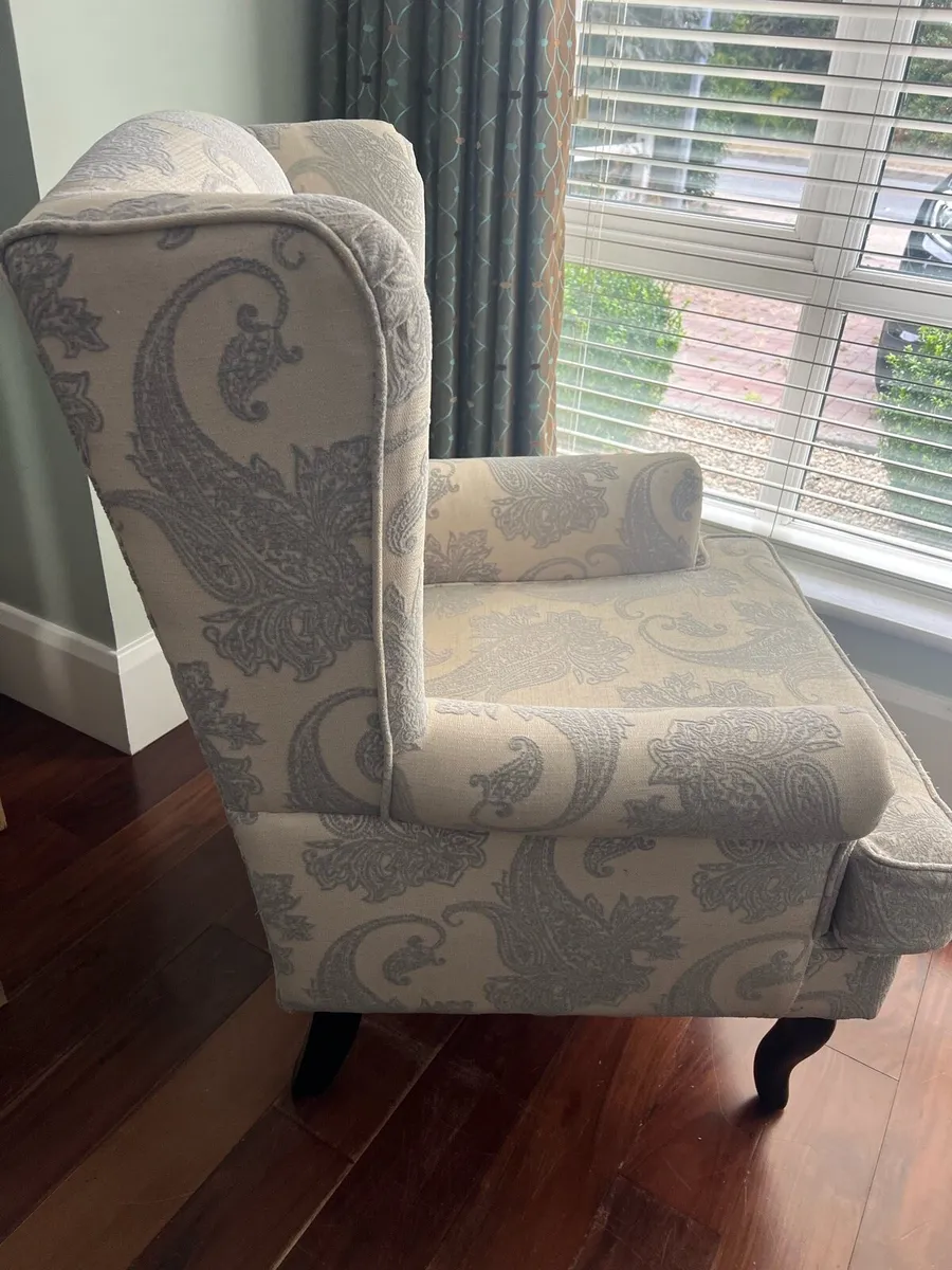 Pair Of Wing Back Chairs - Image 4