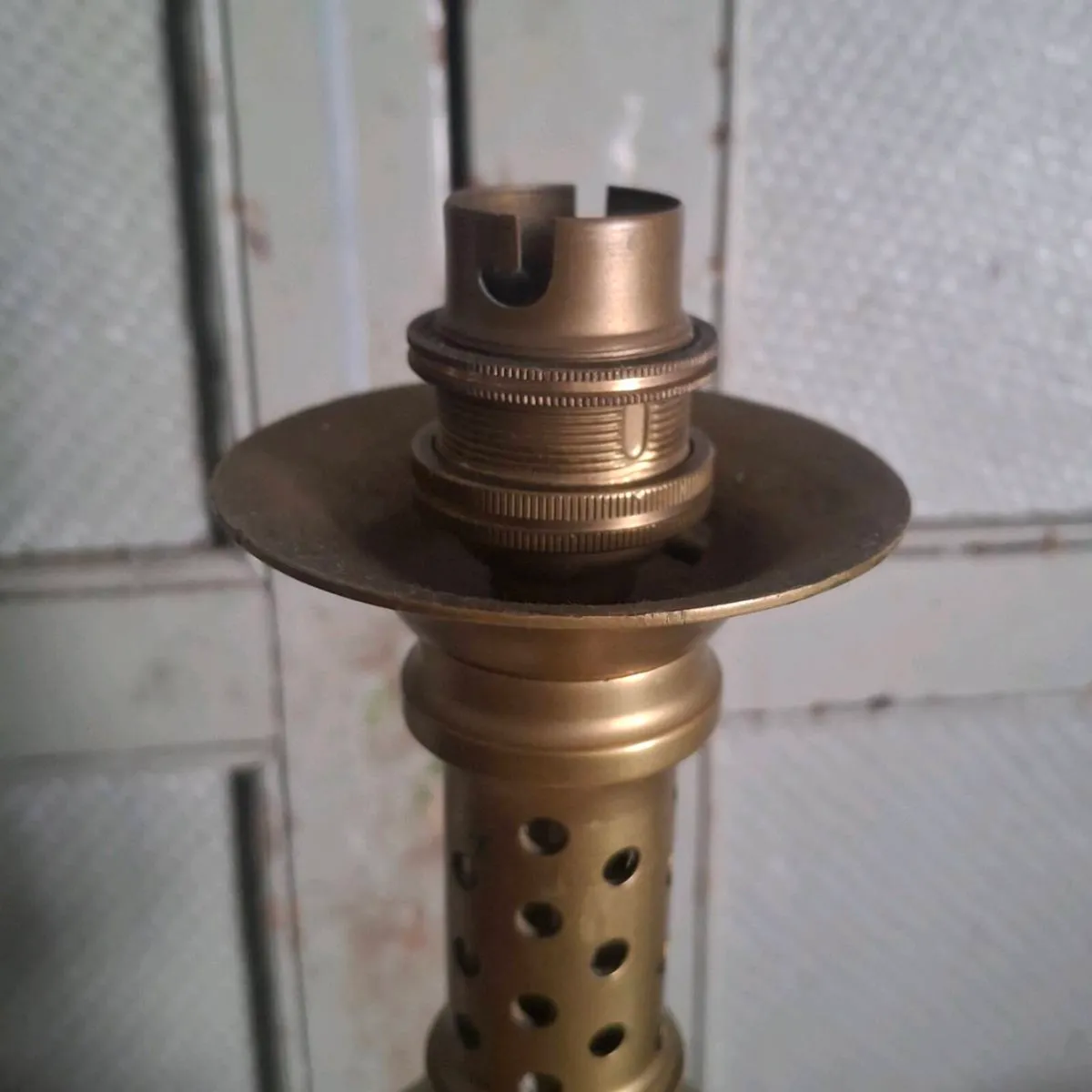 Brass Torchier Table Lamp - Image 4