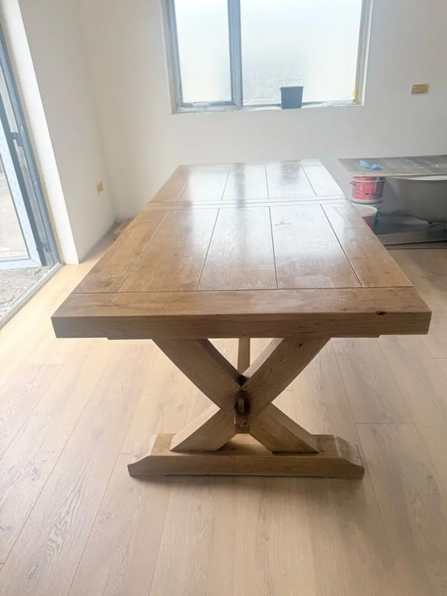EZ Athens Solid Oak extendable dining table - Image 1