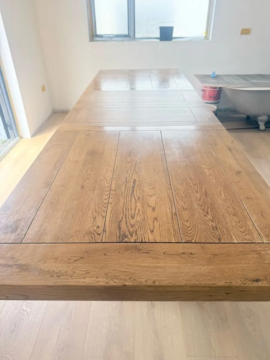 EZ Athens Solid Oak extendable dining table - Image 3