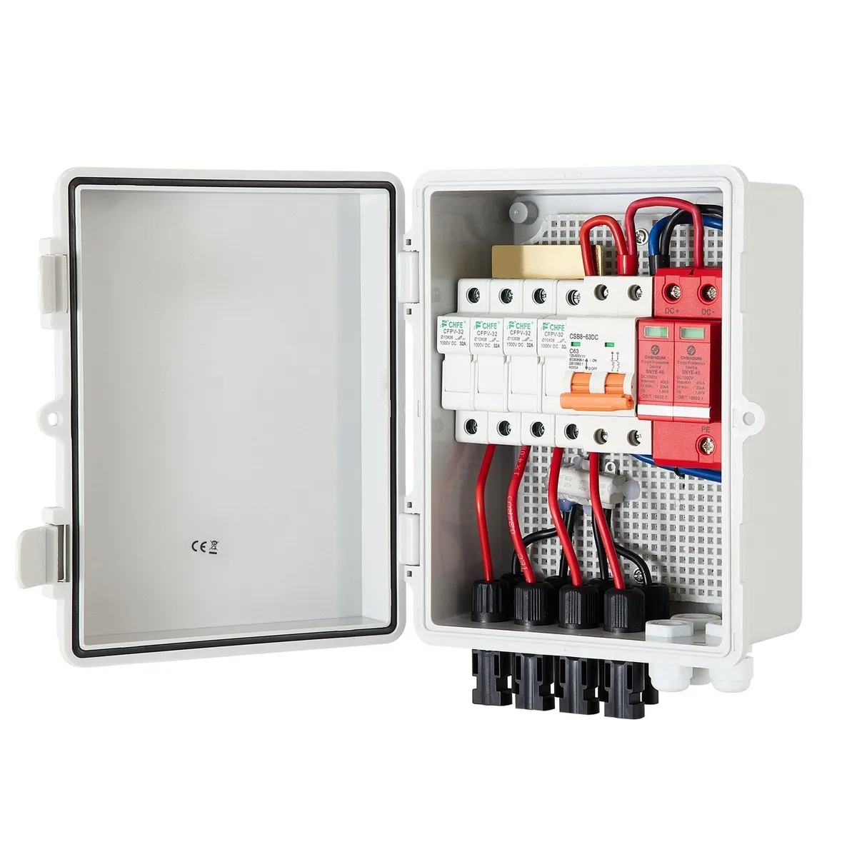 4 String, Solar Combiner Box with 15A Rated Fuse - Image 1