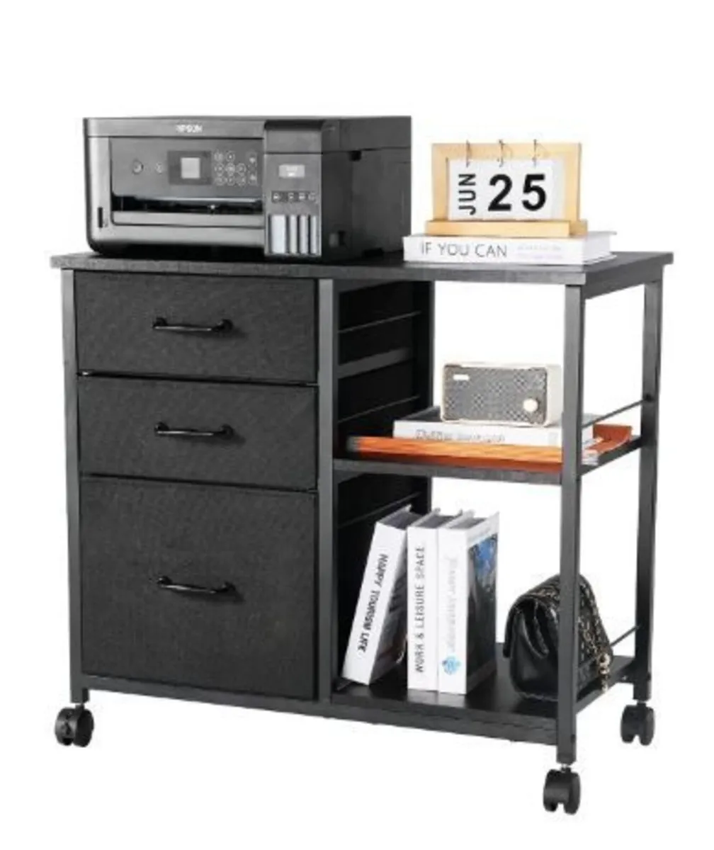 Metal File Cabinet, Mobile Filing Cabinet - Image 4
