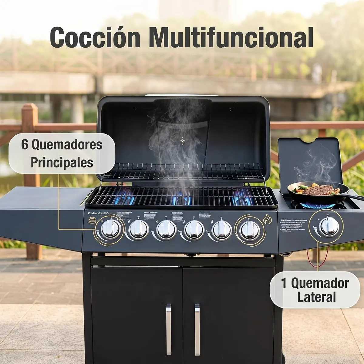 Pro Deluxe 7-Burner Gas BBQ Grill - Image 4