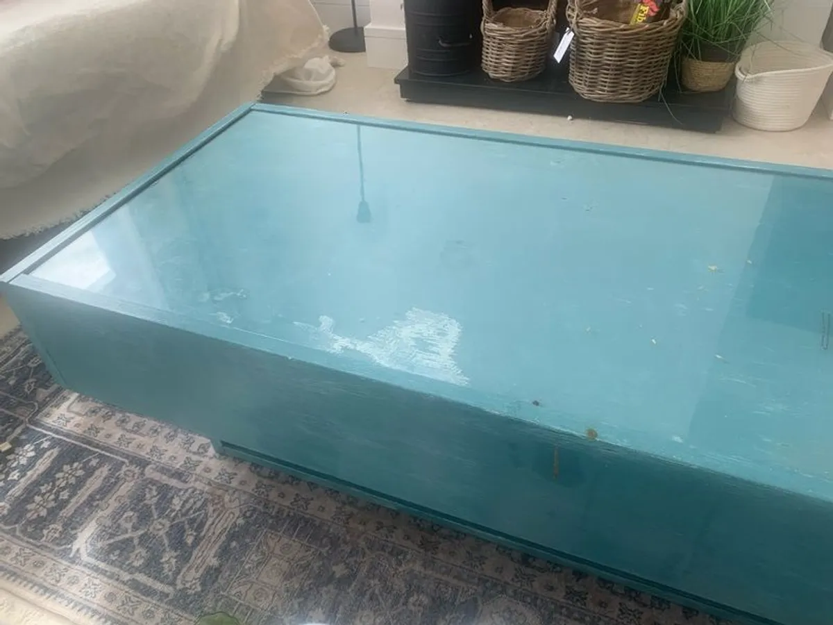 coffee table with drawers - Image 1