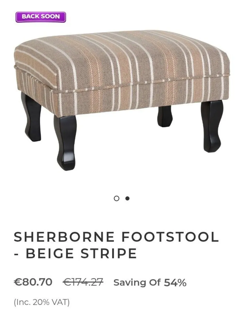 Quality Sherborne Comfortable Footstool - Image 3