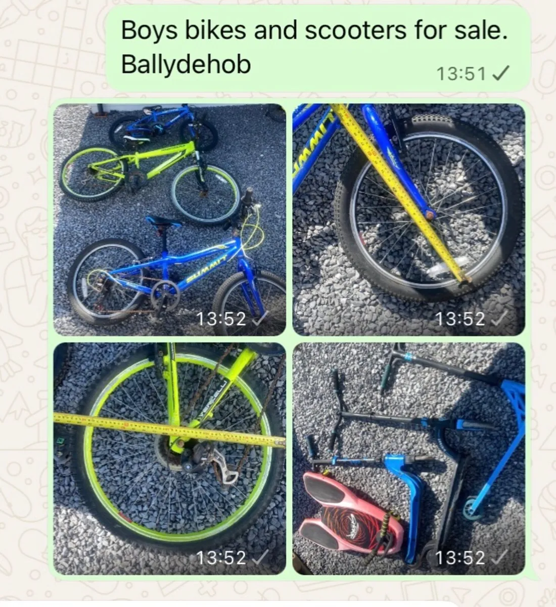 Boys bicycles