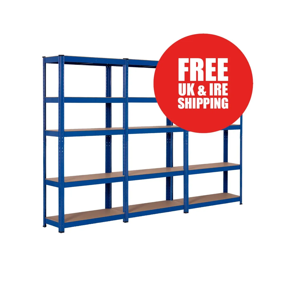 3 BAY SHELVING OFFER! | Blue | 400mm Deep - Image 1