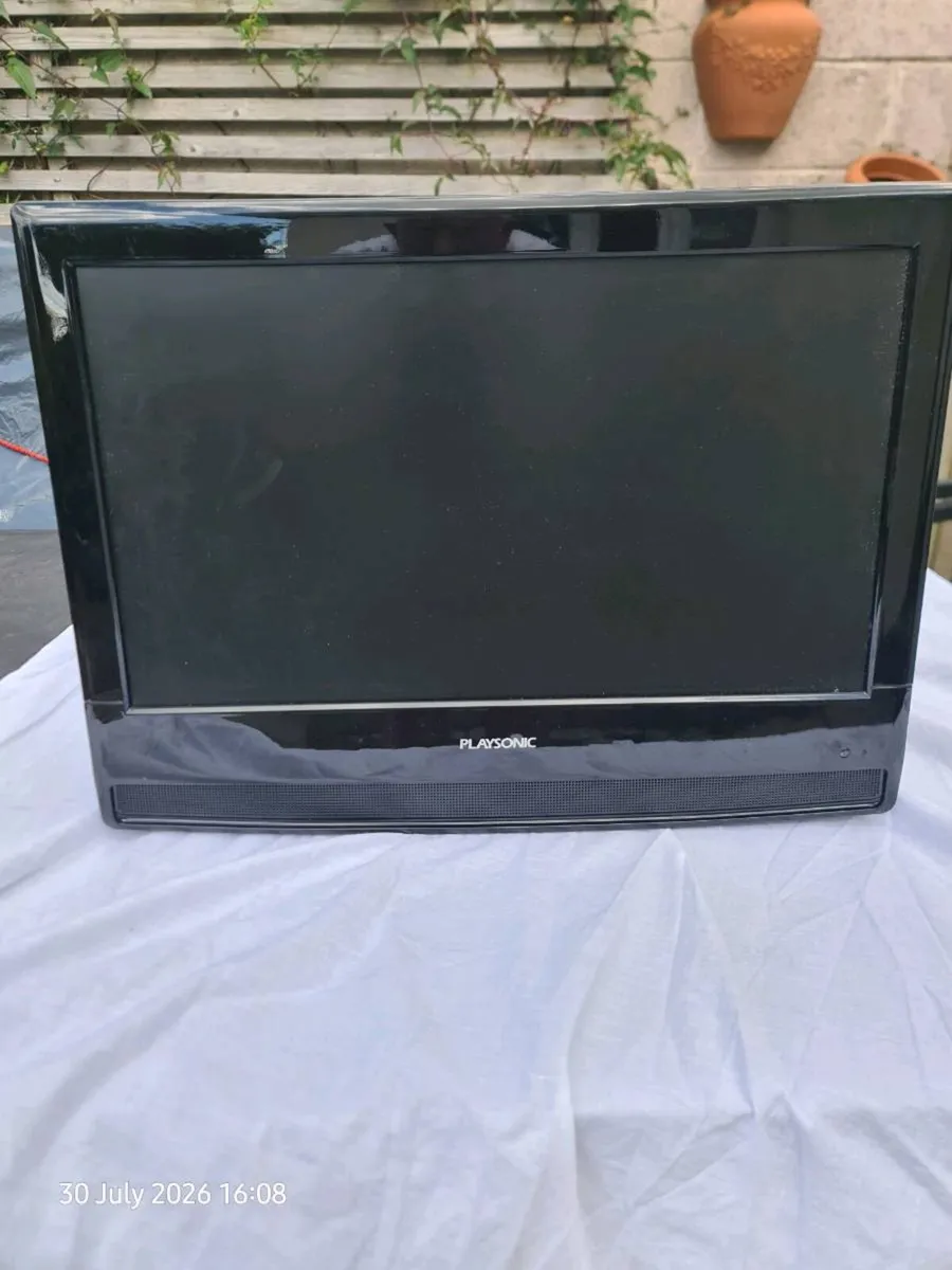 Tv/ dvd player with wall stans - Image 1