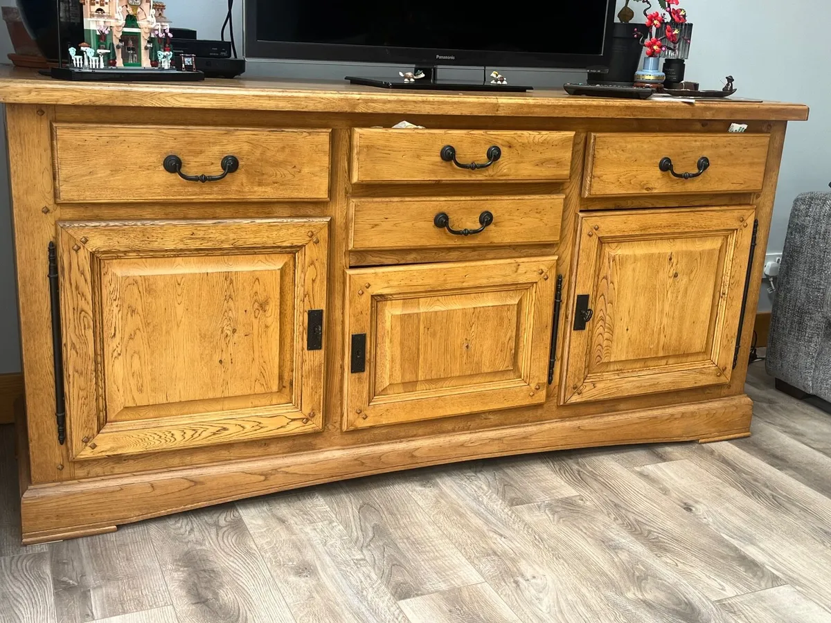 Solid oak sideboard