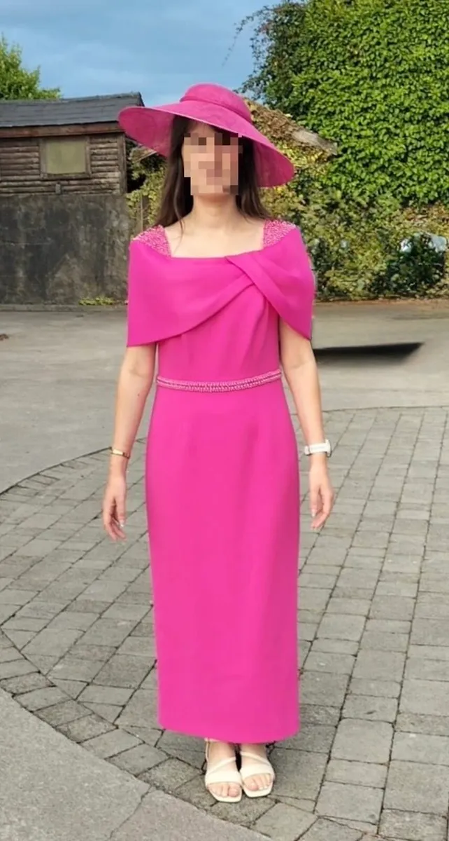 Couture Club Fuchsia Mother of the Bride Dress - Image 1