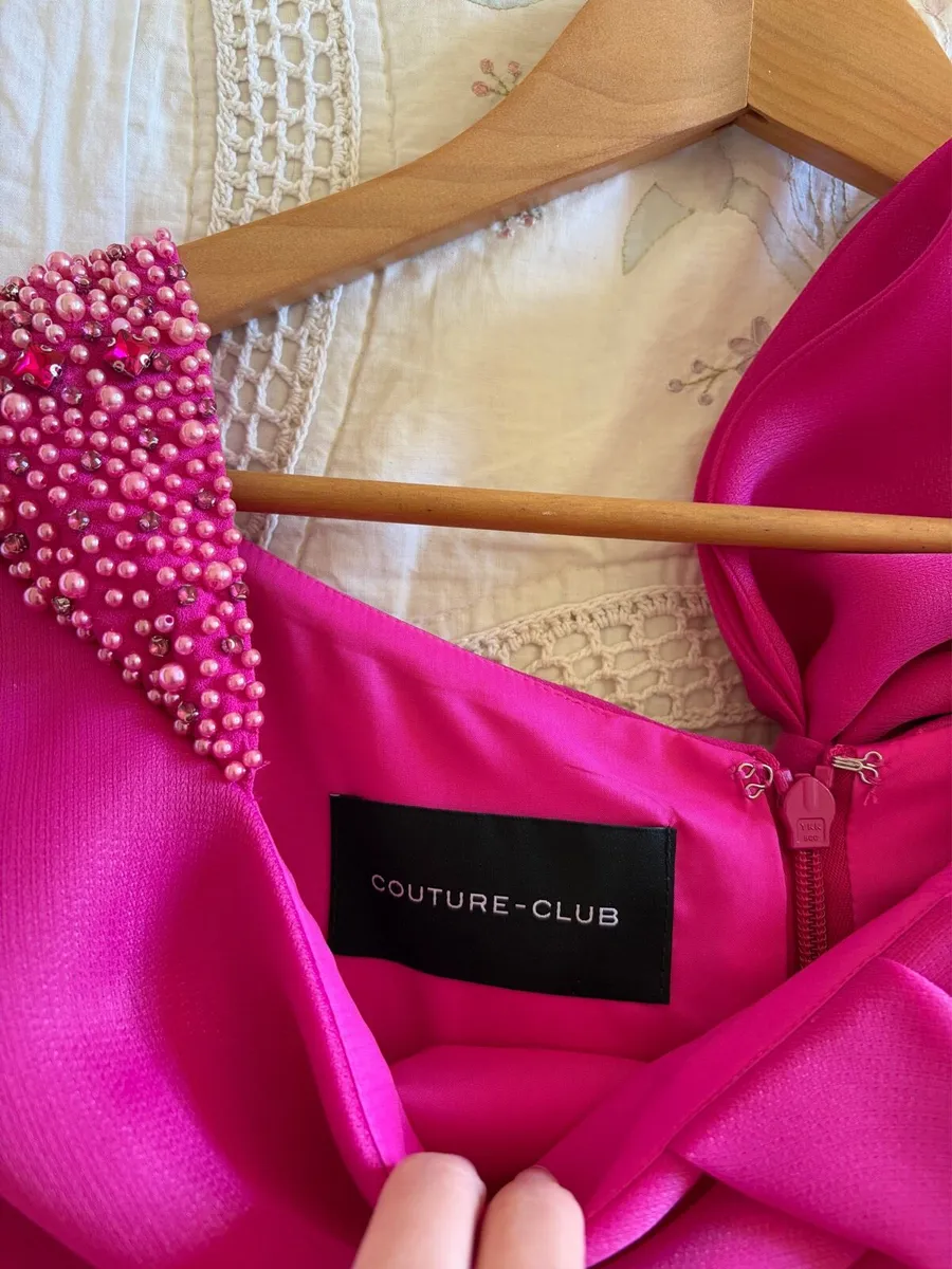 Couture Club Fuchsia Mother of the Bride Dress - Image 4