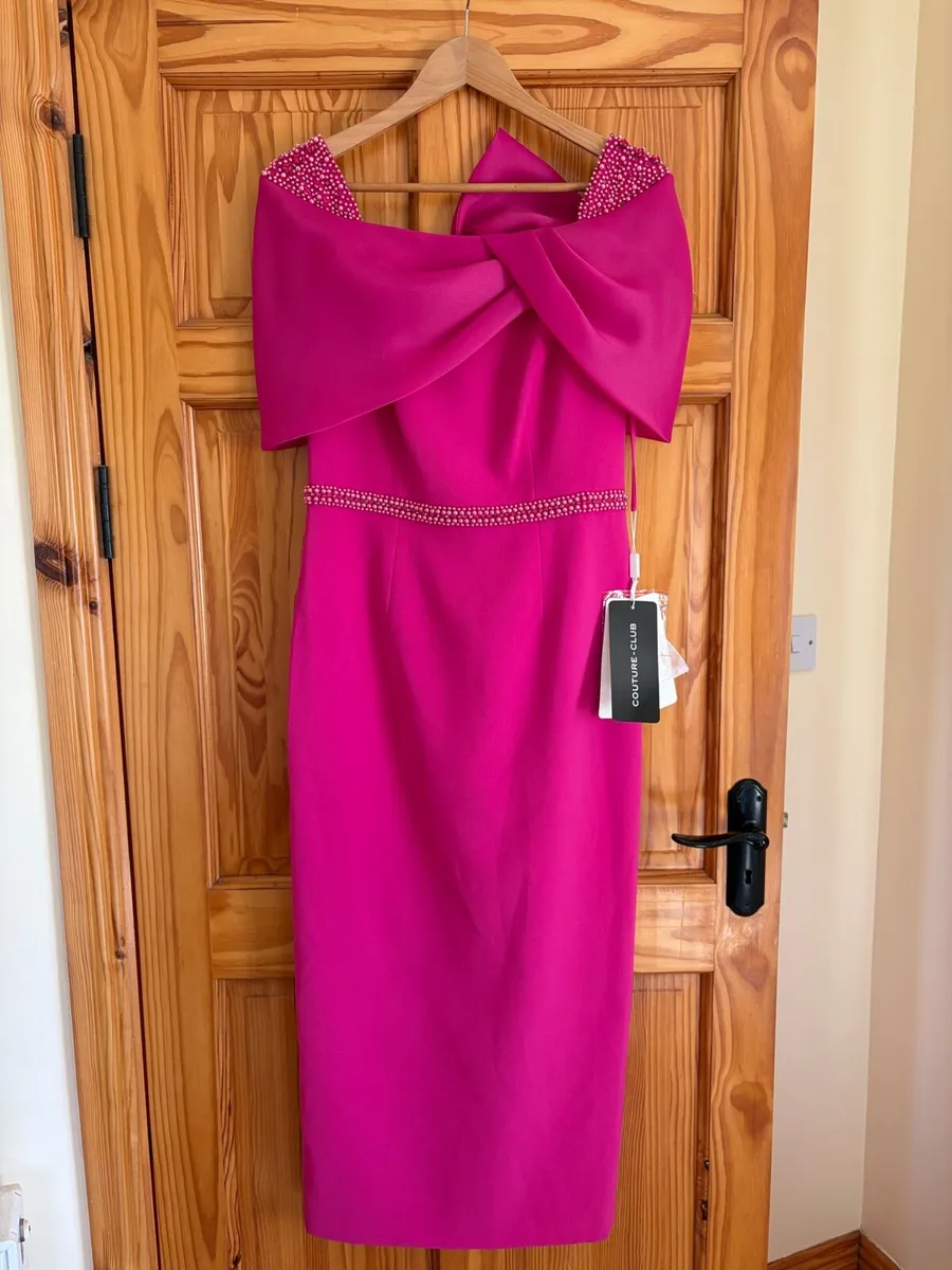 Couture Club Fuchsia Mother of the Bride Dress - Image 1